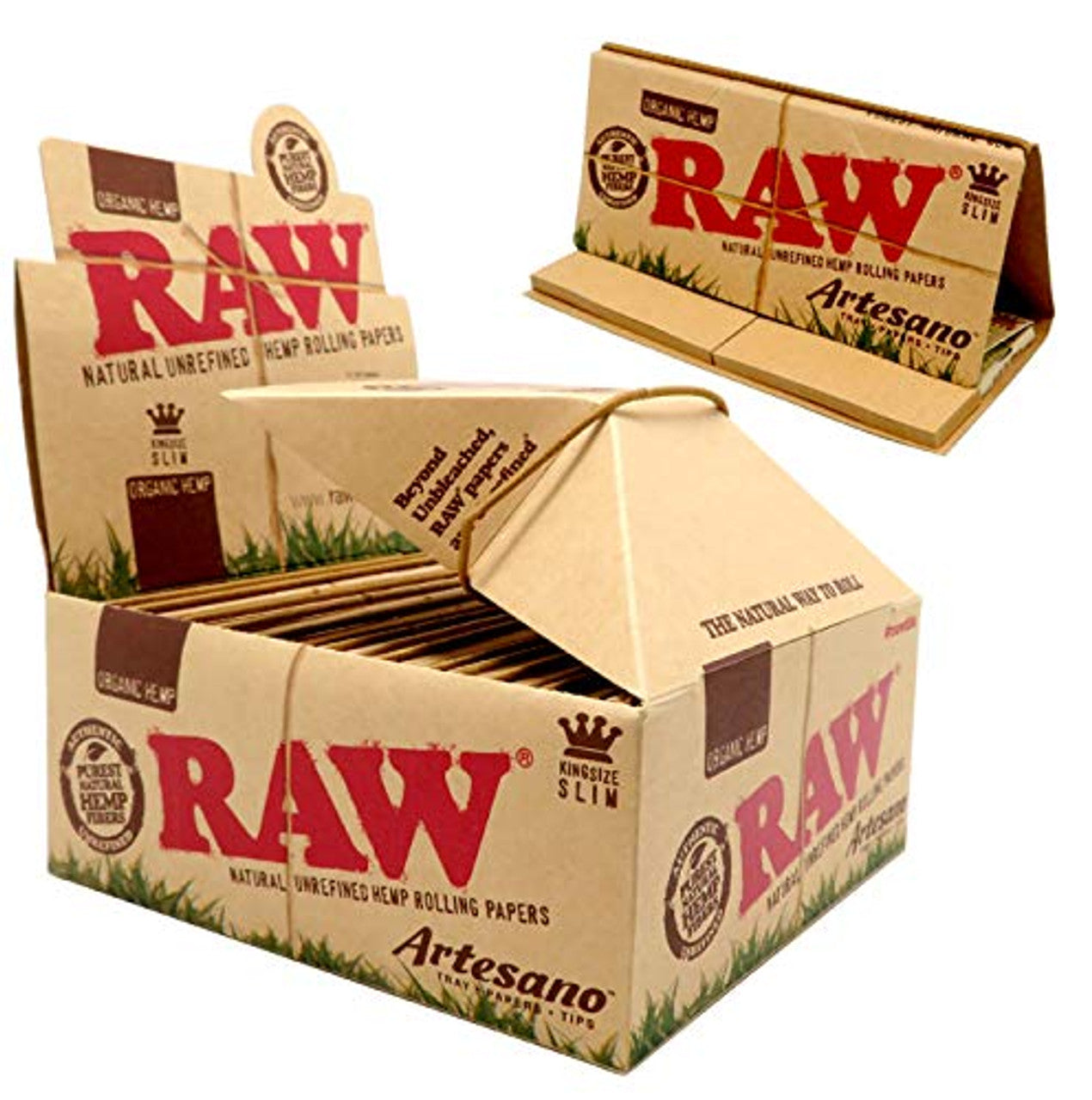 RAW Organic Hemp Artesano King Size Paper 15ct
