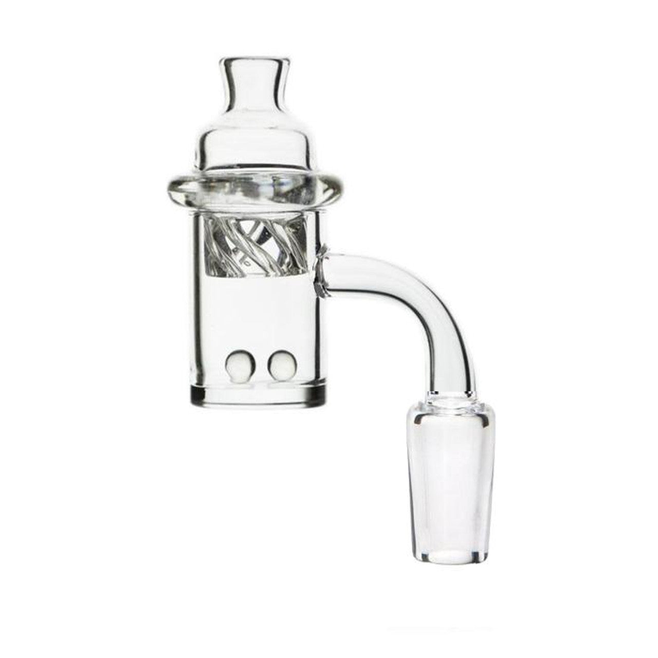 90° 14mm Terp Pearls & Vortex Carb Cap Quartz Nail