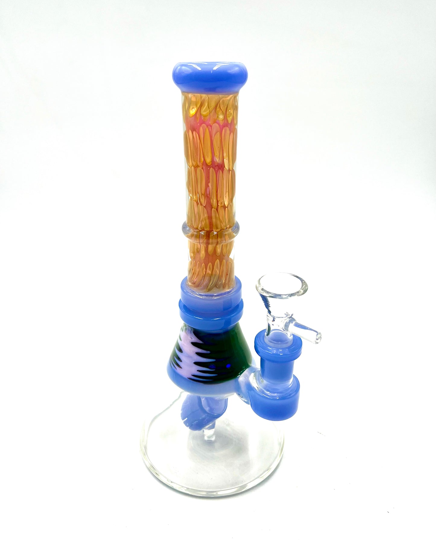 9" Rose Gold Air Pocket Tube Beaker Water Pipe