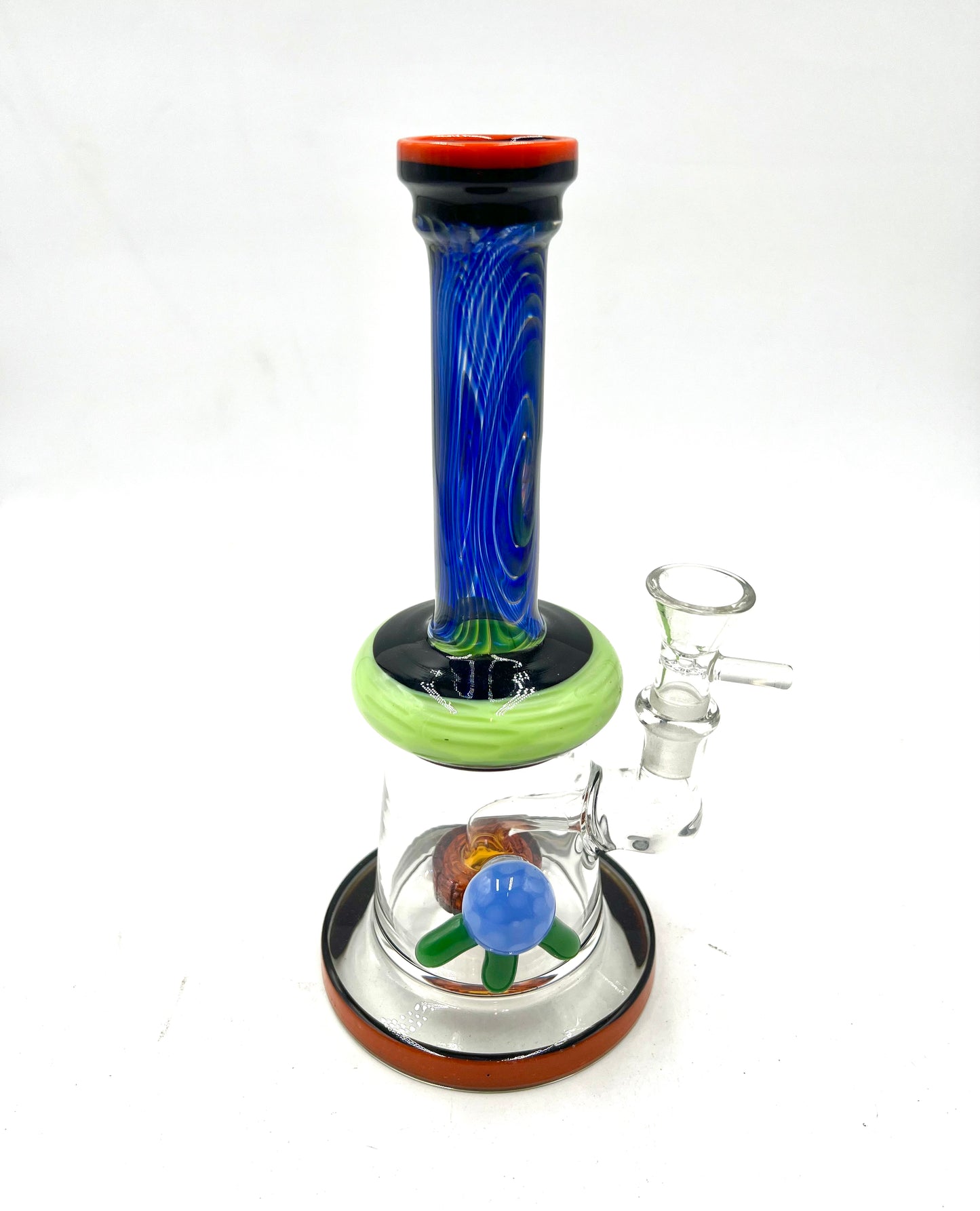9" Swirl Electric Fume Round Body Water Pipe