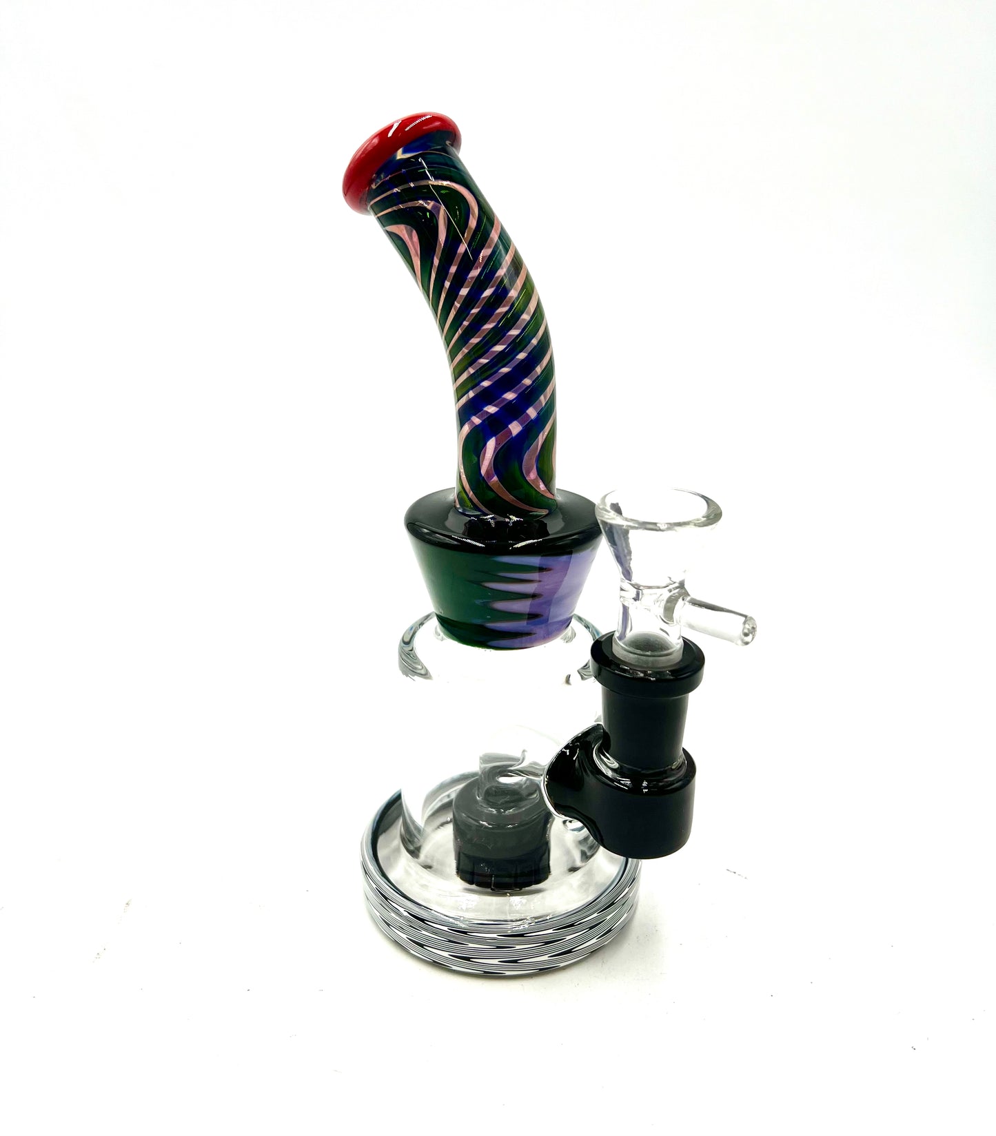 7" Wavy Electric Fume Curved Mouth Water Pipe