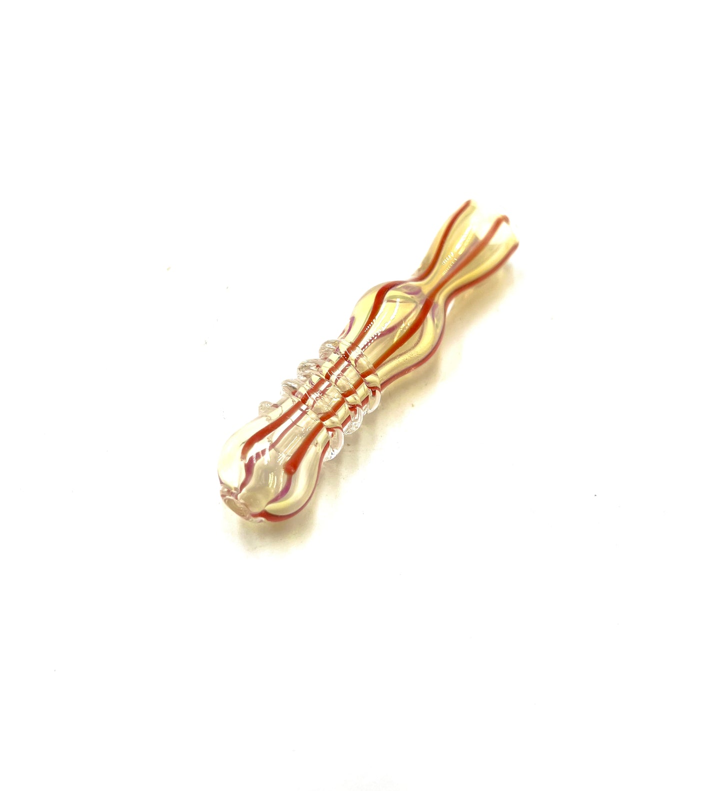 3.5" Striped Coil Wrapped Fumed Chillum