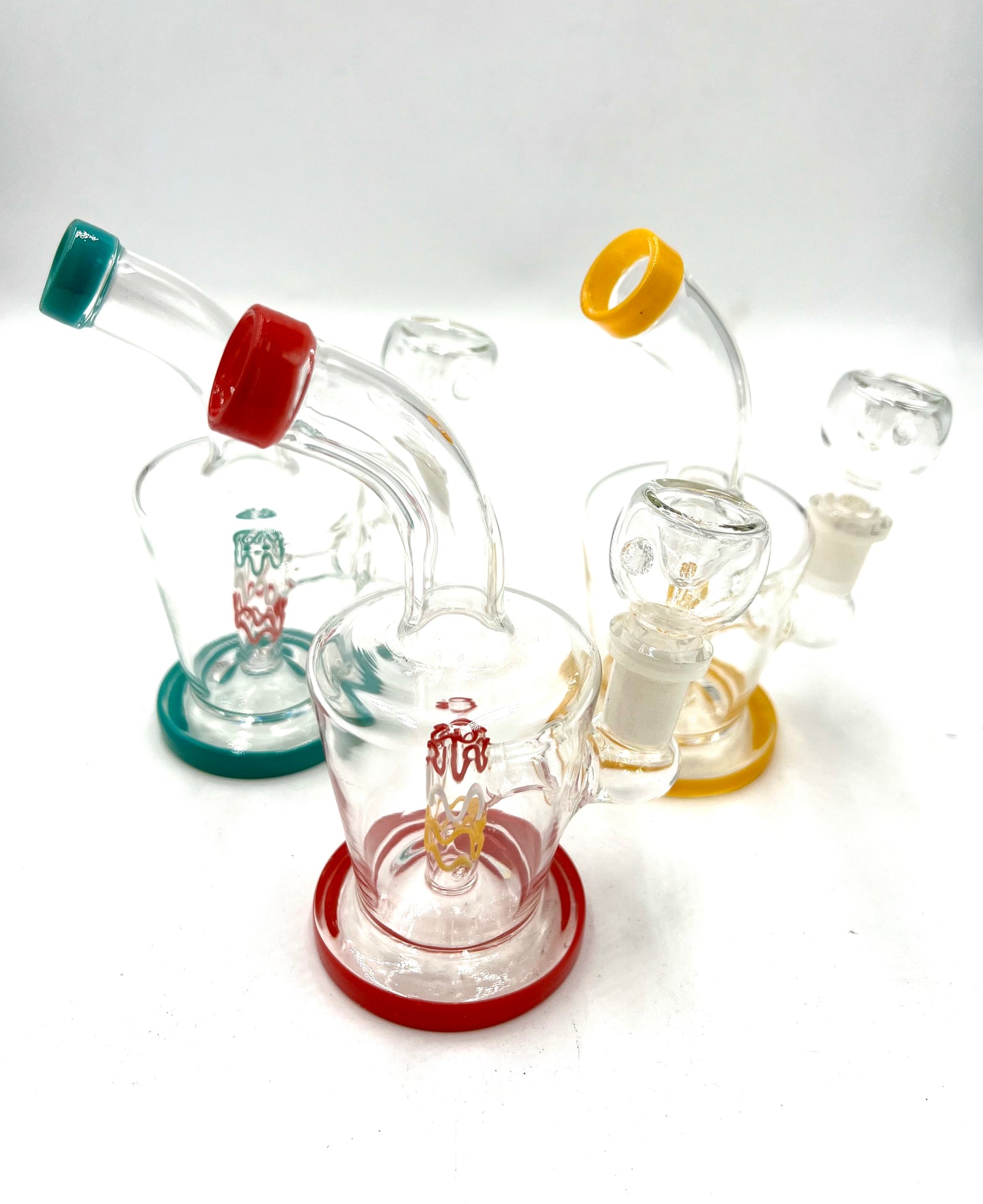 6" Mini Inverted Beaker Bent Mouth Water Pipe