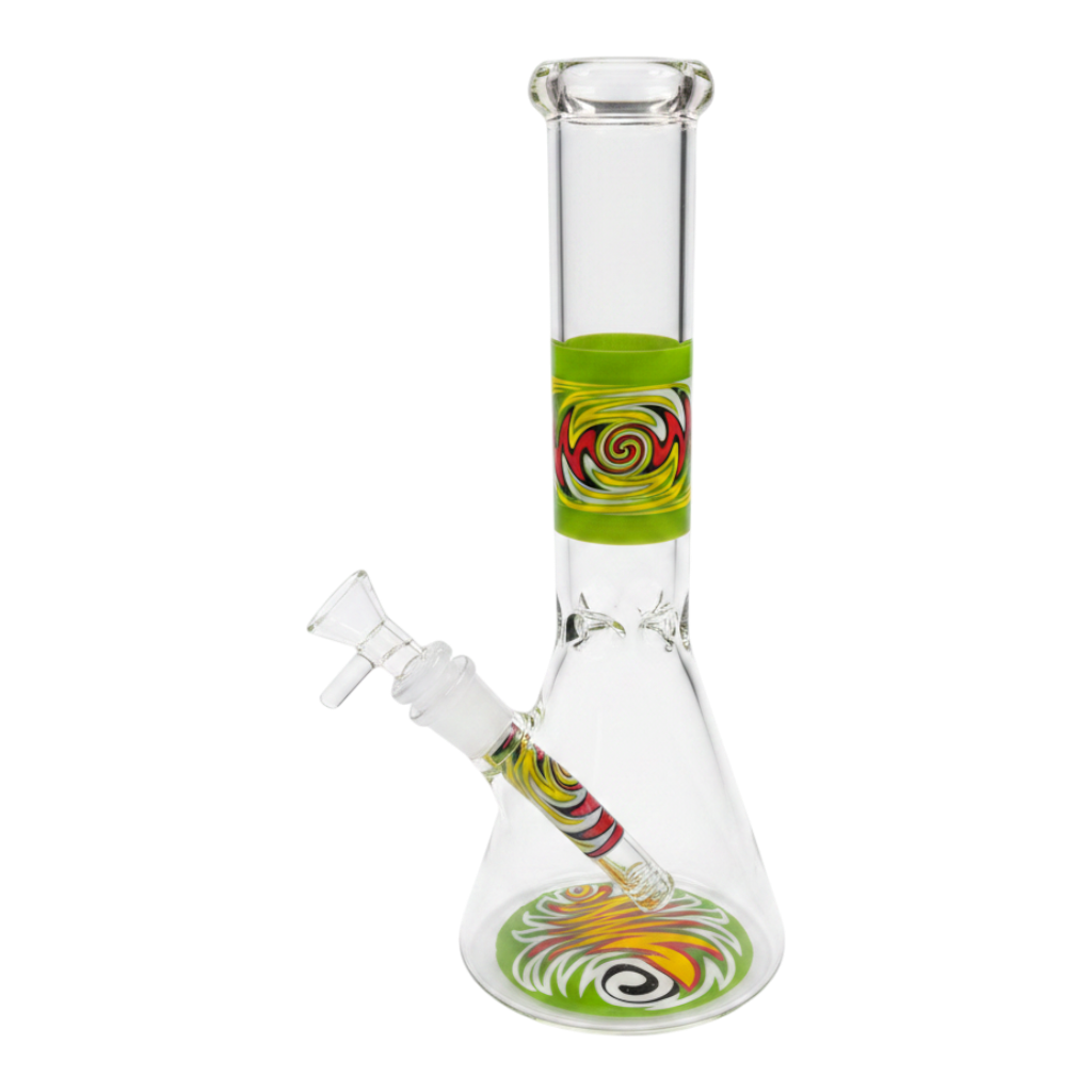 10 INCH BEAKER STICKER IN THE BOTTOM AND DOWNSTEM