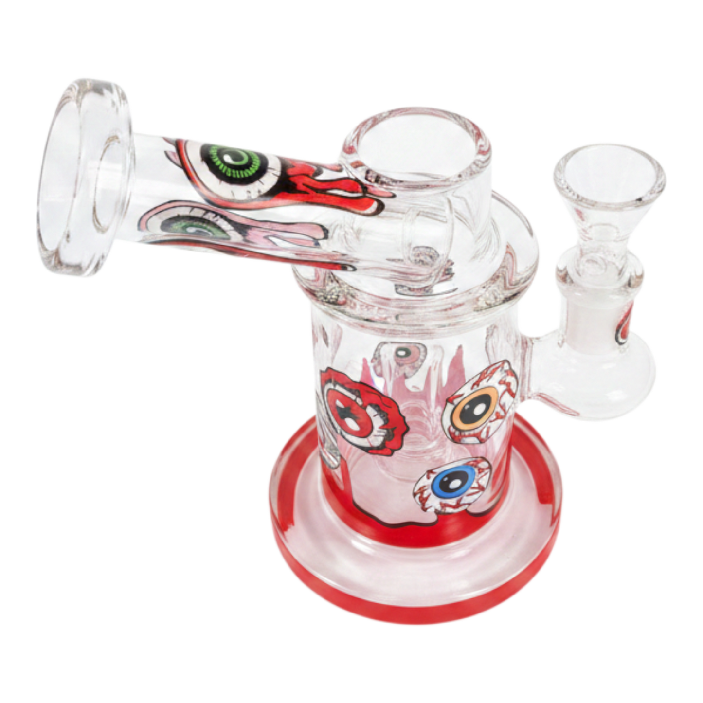 WATER PIPE 7 INCH BEND TUBE EYES PRINTED