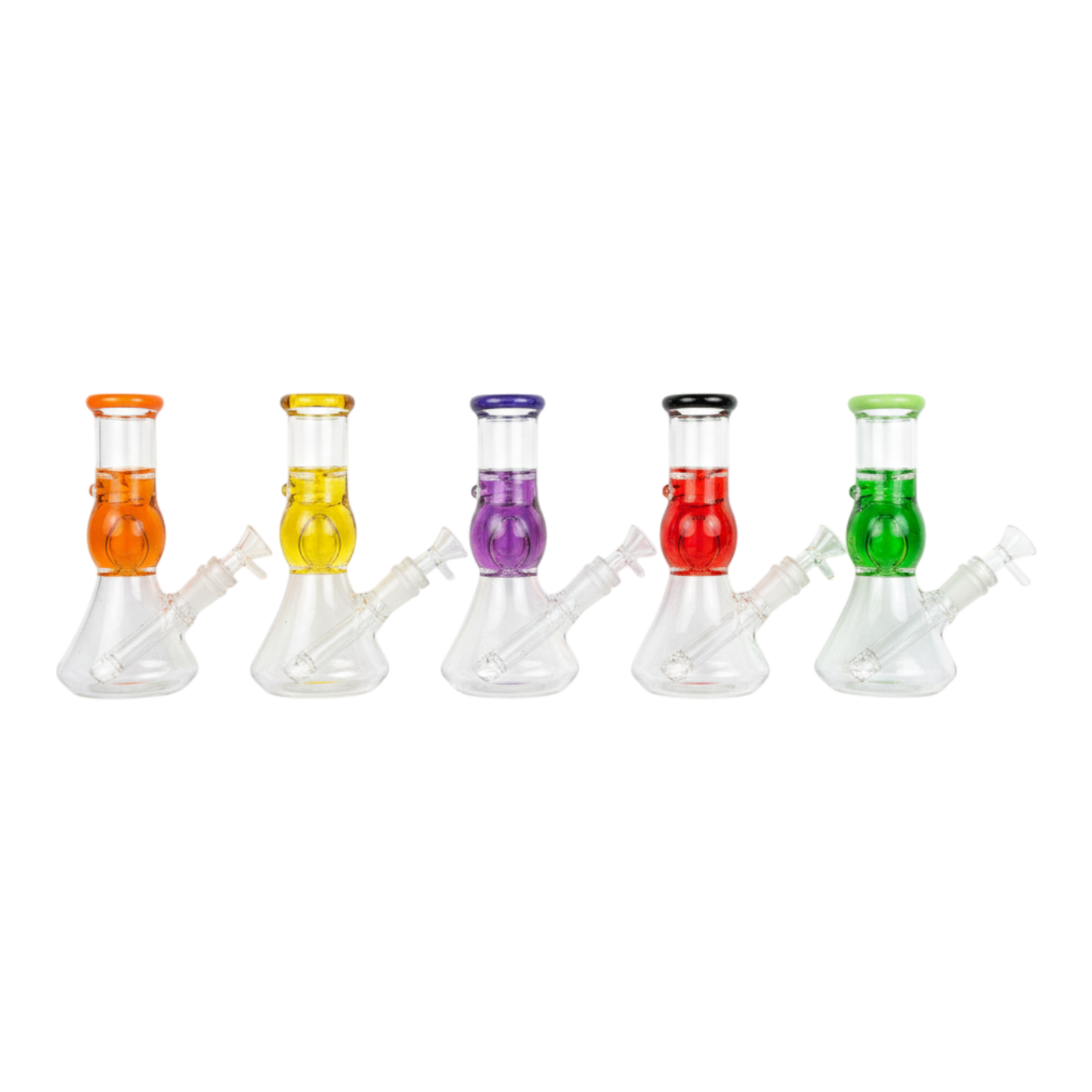 WATER PIPE 8 INCH BEAKER WITH LIQUID INSIDE