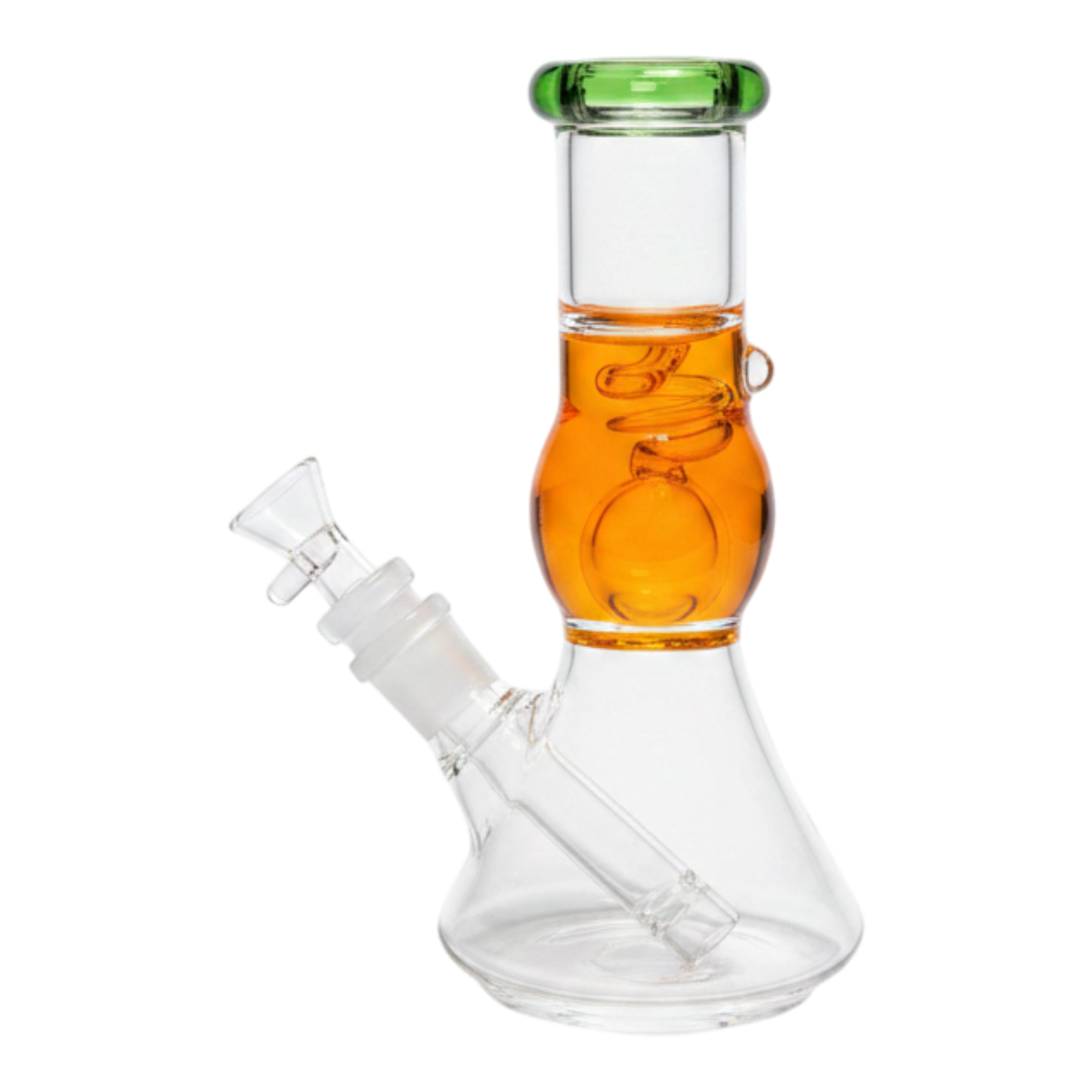 WATER PIPE 8 INCH BEAKER WITH LIQUID INSIDE