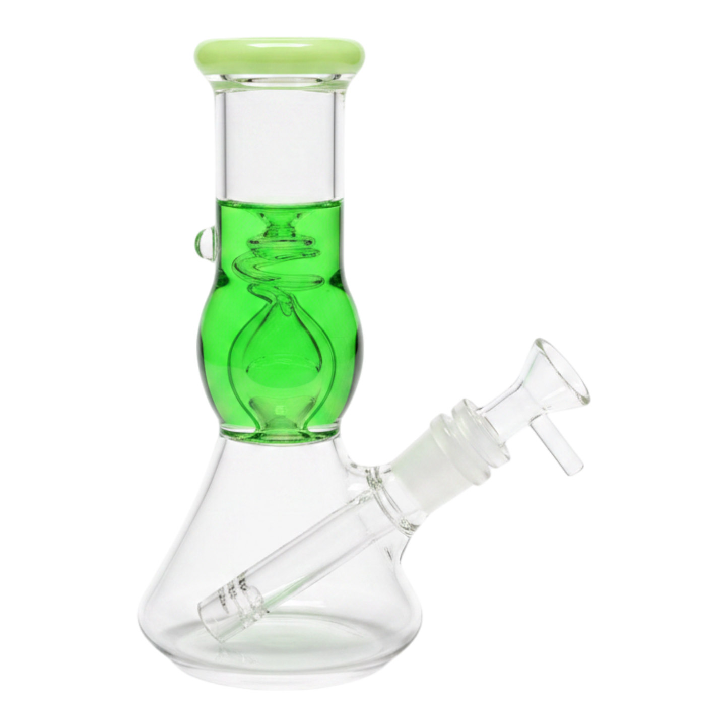 WATER PIPE 8 INCH BEAKER WITH LIQUID INSIDE