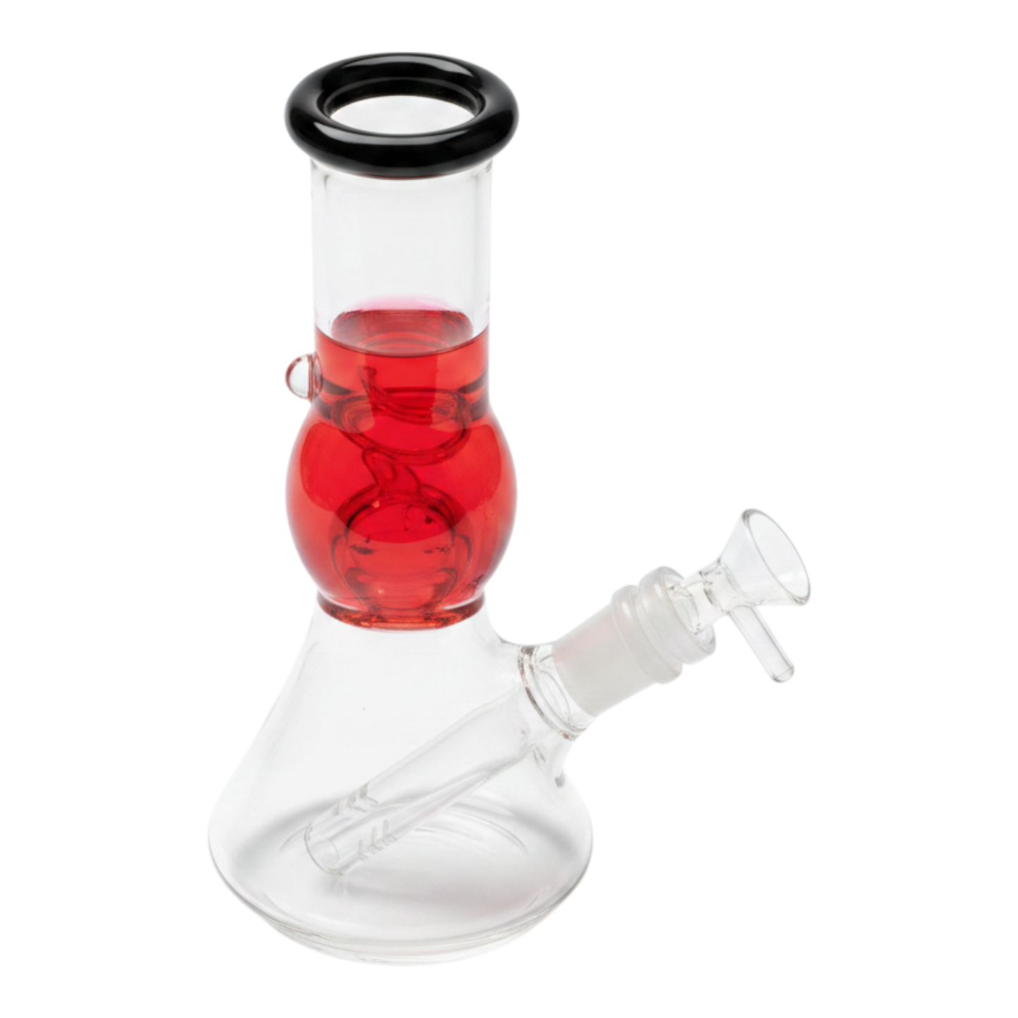 WATER PIPE 8 INCH BEAKER WITH LIQUID INSIDE