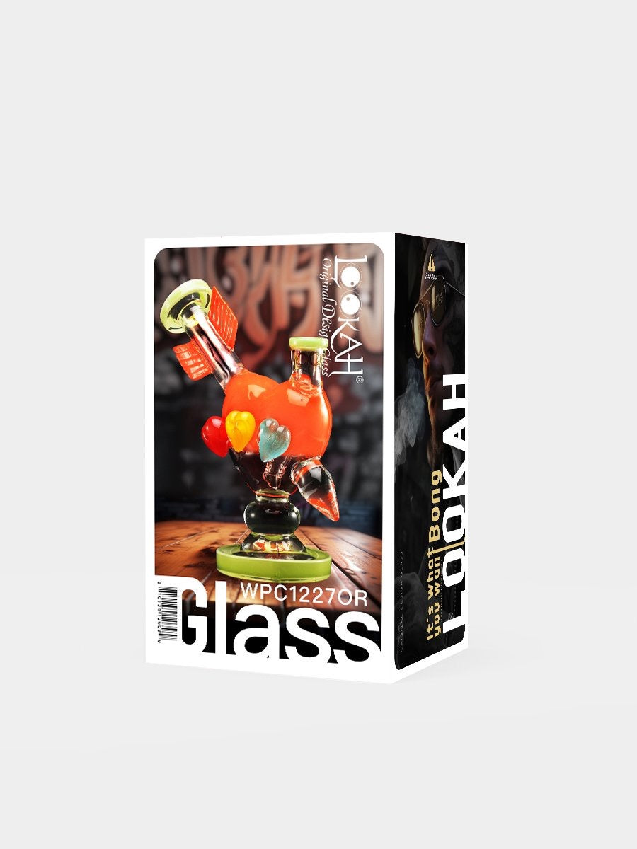Lookah Bong 7.5" Cupid's Heart Water Pipe