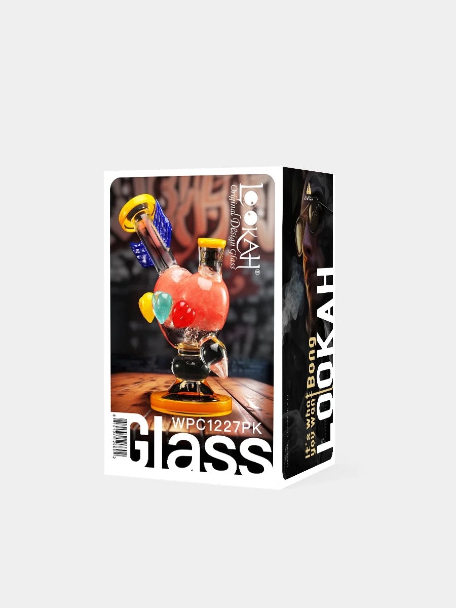 Lookah Bong 7.5" Cupid's Heart Water Pipe