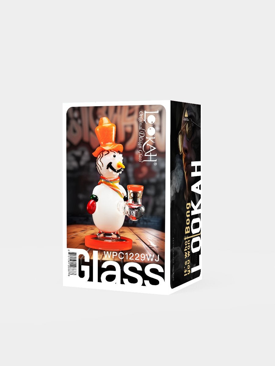 Lookah Bong 8" Funny Snowman Water Pipe