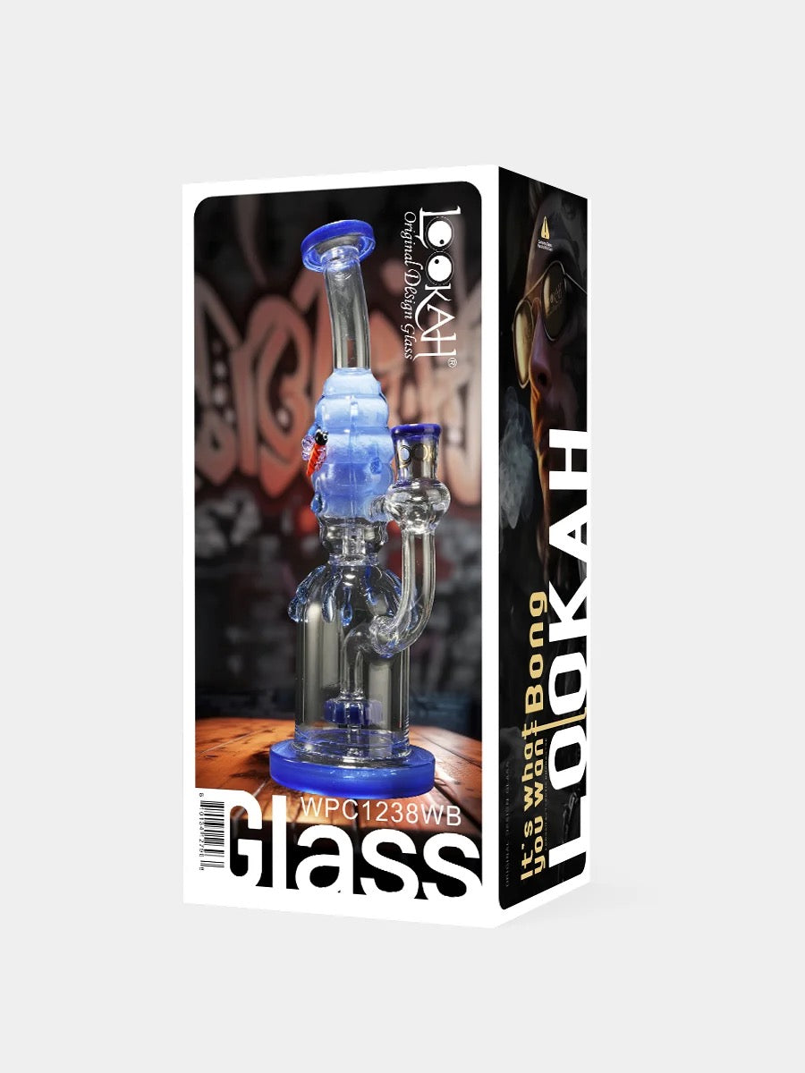 Lookah Bong 9" Bees Showerhead Perc Water Pipe
