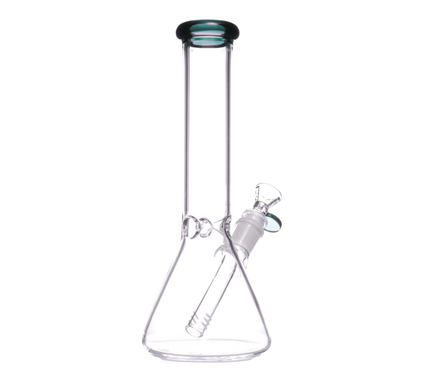 10" Color Mouth Clear Beaker Water Pipe