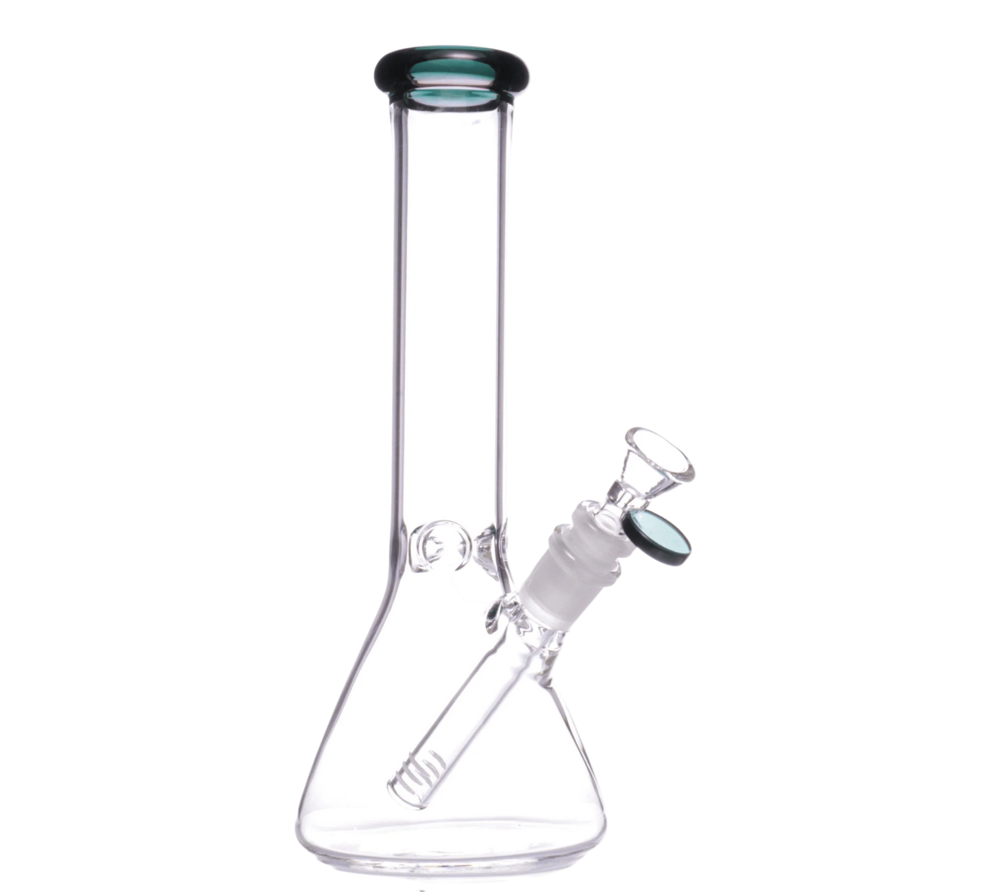 10" Color Mouth Clear Beaker Water Pipe