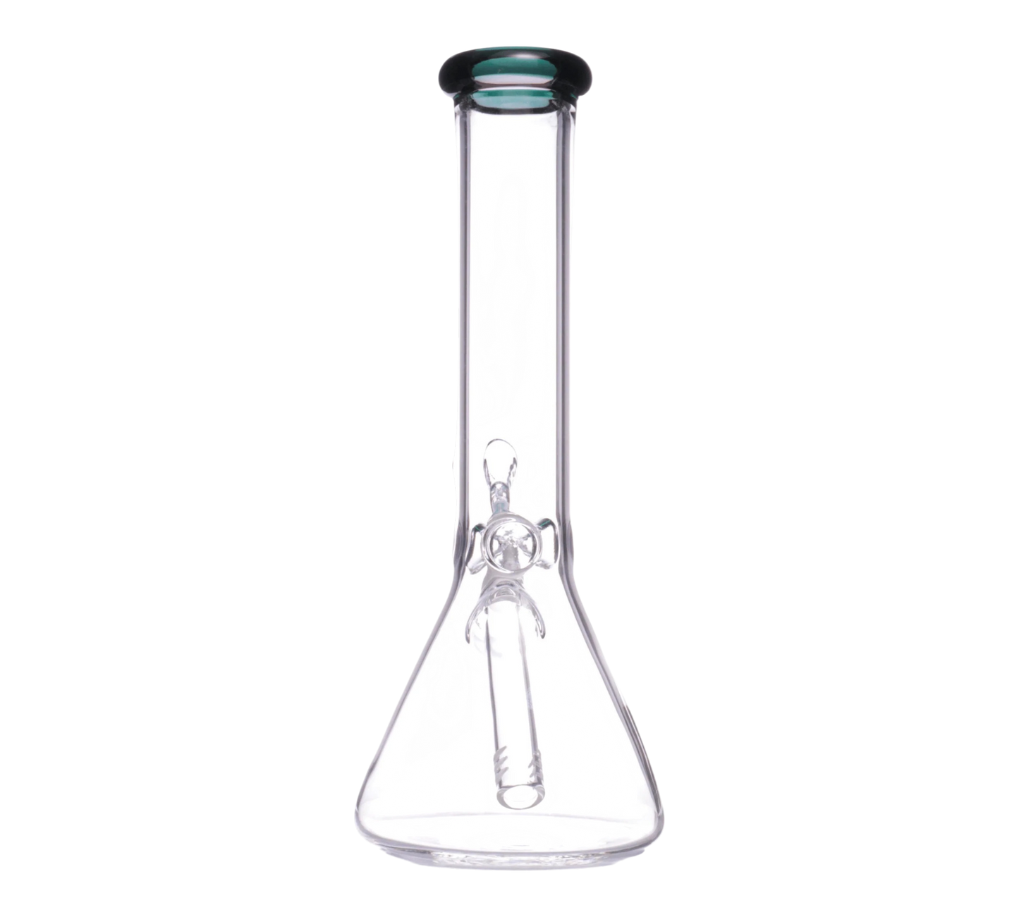 10" Color Mouth Clear Beaker Water Pipe