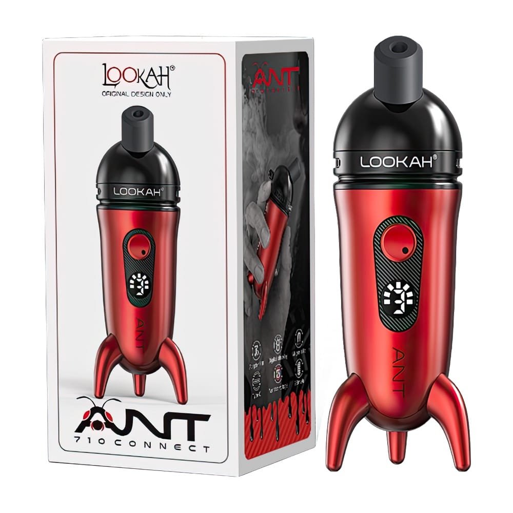 LOOKAH Ant Wax Pen red portable dab and wax vaporizer with packaging