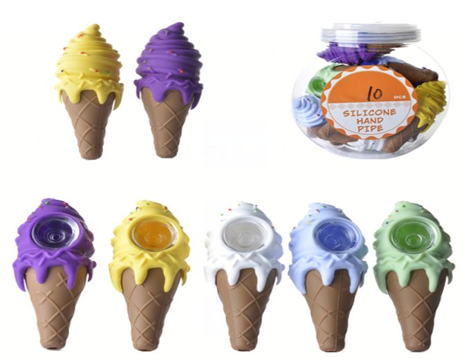 SILICONE HAND PIPE ICE CREAM