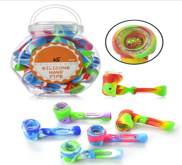 SILICONE HAND PIPE 2 PARTS