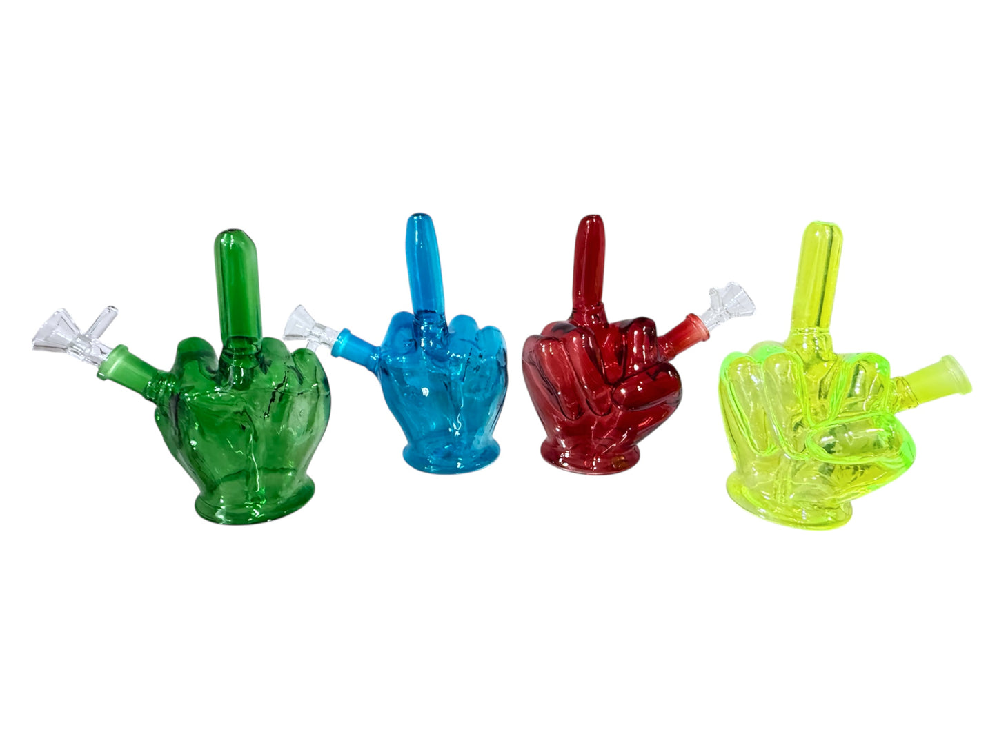 WATER PIPE 6 INCH MIDDLE FINGER DESING.