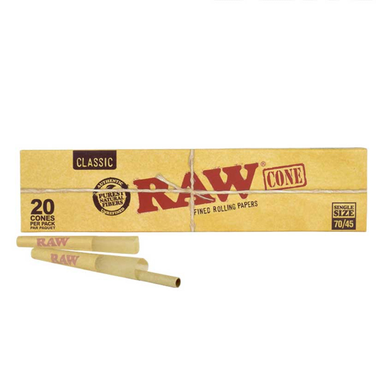 RAW Classic Single Size 70/45 Cone 20ct