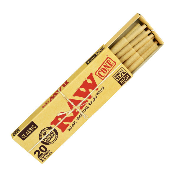RAW Classic Single Size 70/24 Cone 20ct