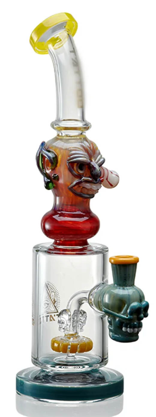 12" Tattoo Eye Ball Out Of Socket Water Pipe (C18)