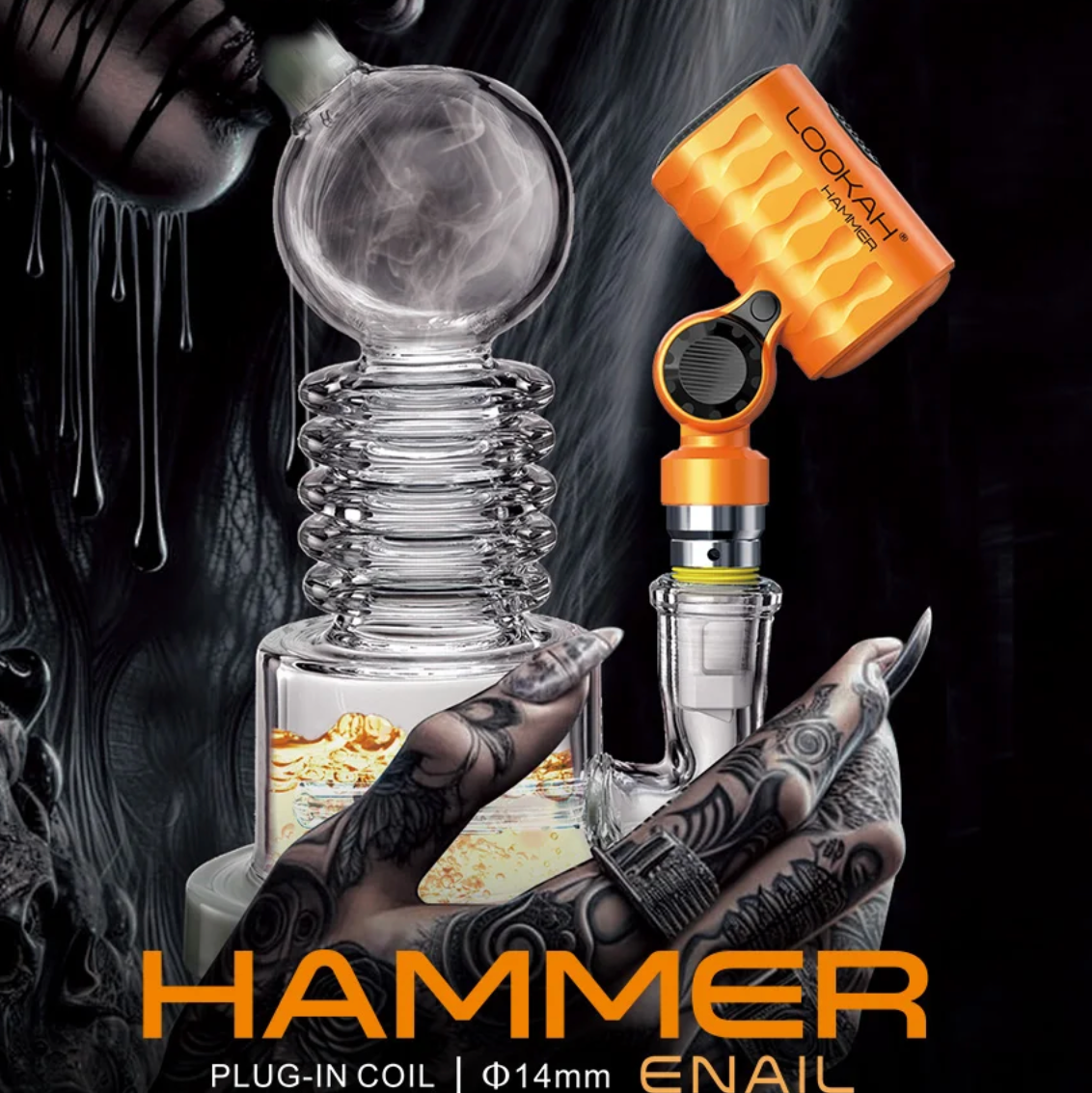 Lookah Hammer 14mm Portable Enail Banger for Dab Rig