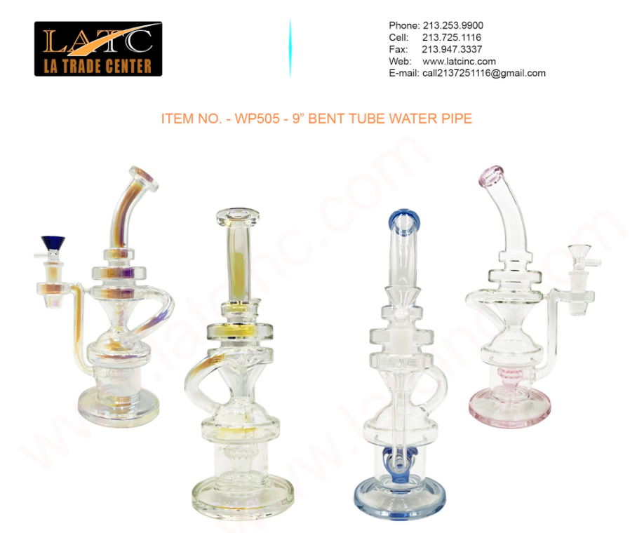 9” BENT TUBE WATER PIPE