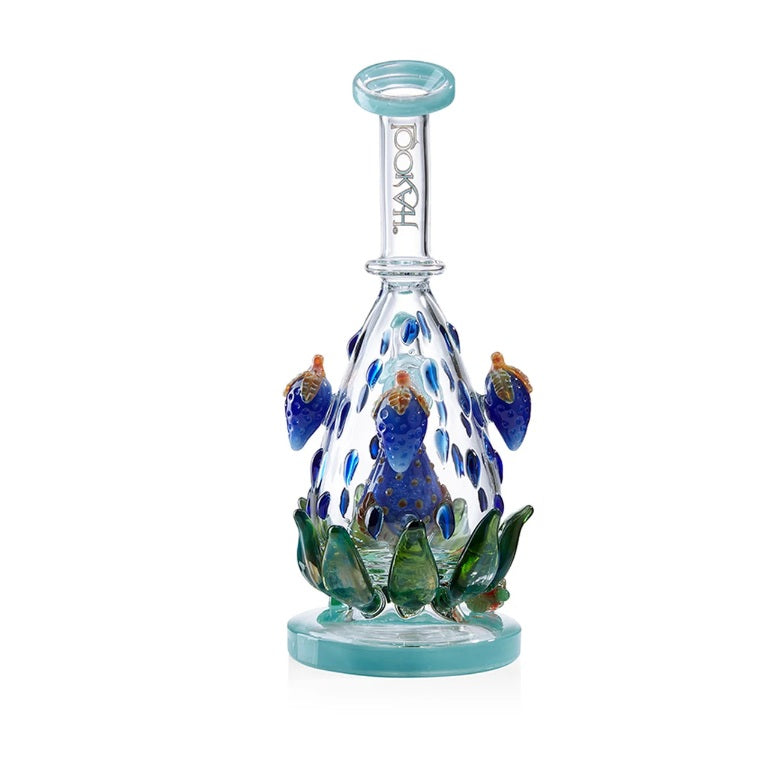 9" Lookah Water Blue Strawberry Water Pipe (WPC420-WB)