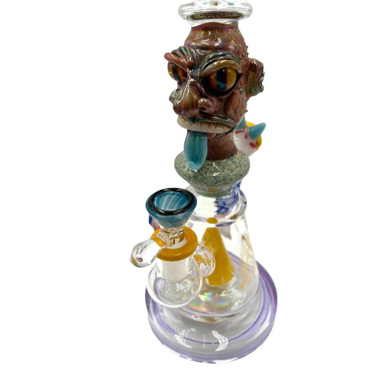 12" Monster Face & Eyes Water Pipe (C47)