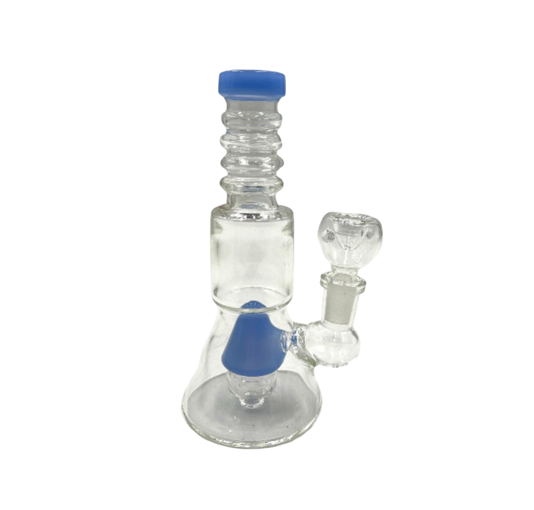 6.5" Small Ringed Mouth Tube Beaker Water Pipe