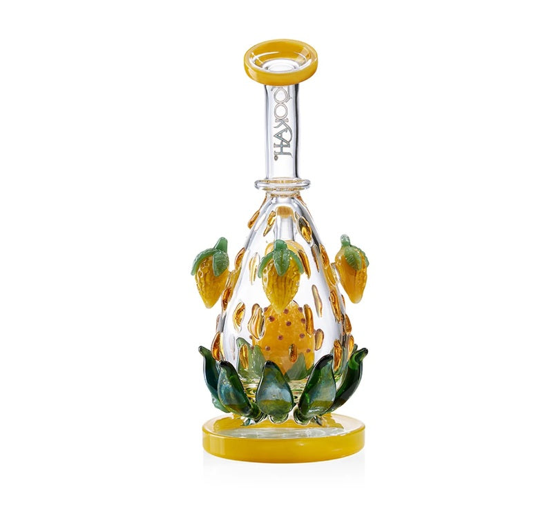 9" Lookah Yellow Strawberry Water Pipe (WPC418-YL)