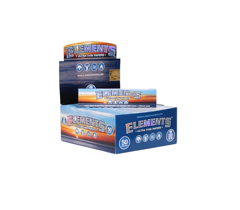 Elements Ultra Thin King Size Slim Paper 50pk