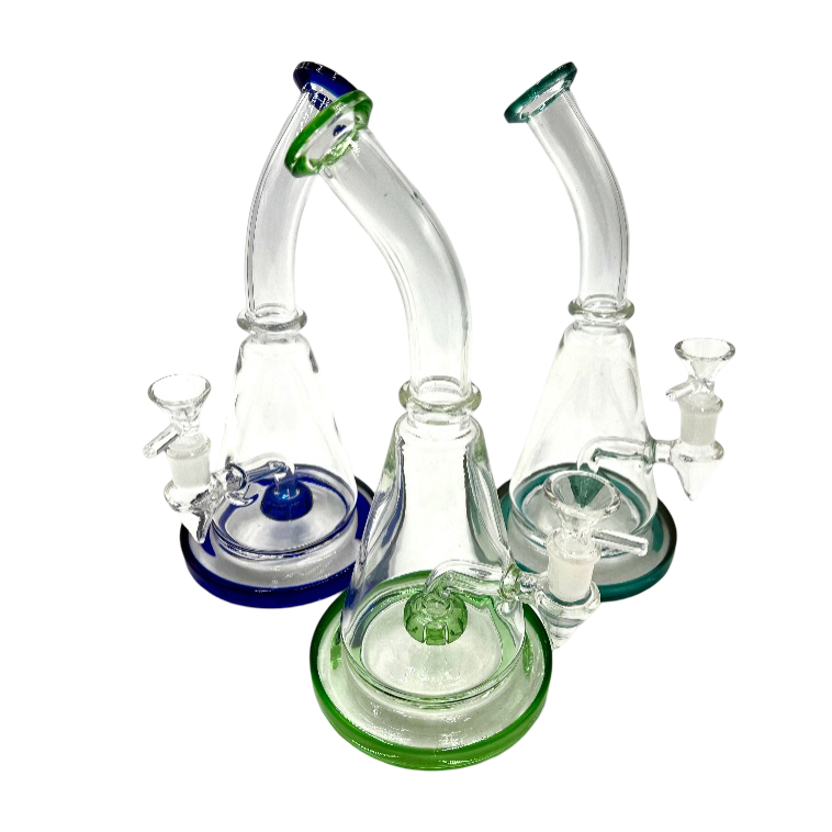 10" Curved Mouth Beaker Wine Base Water Pipe