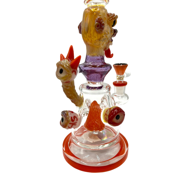 12" Monster Face & Eyes Water Pipe (C47)