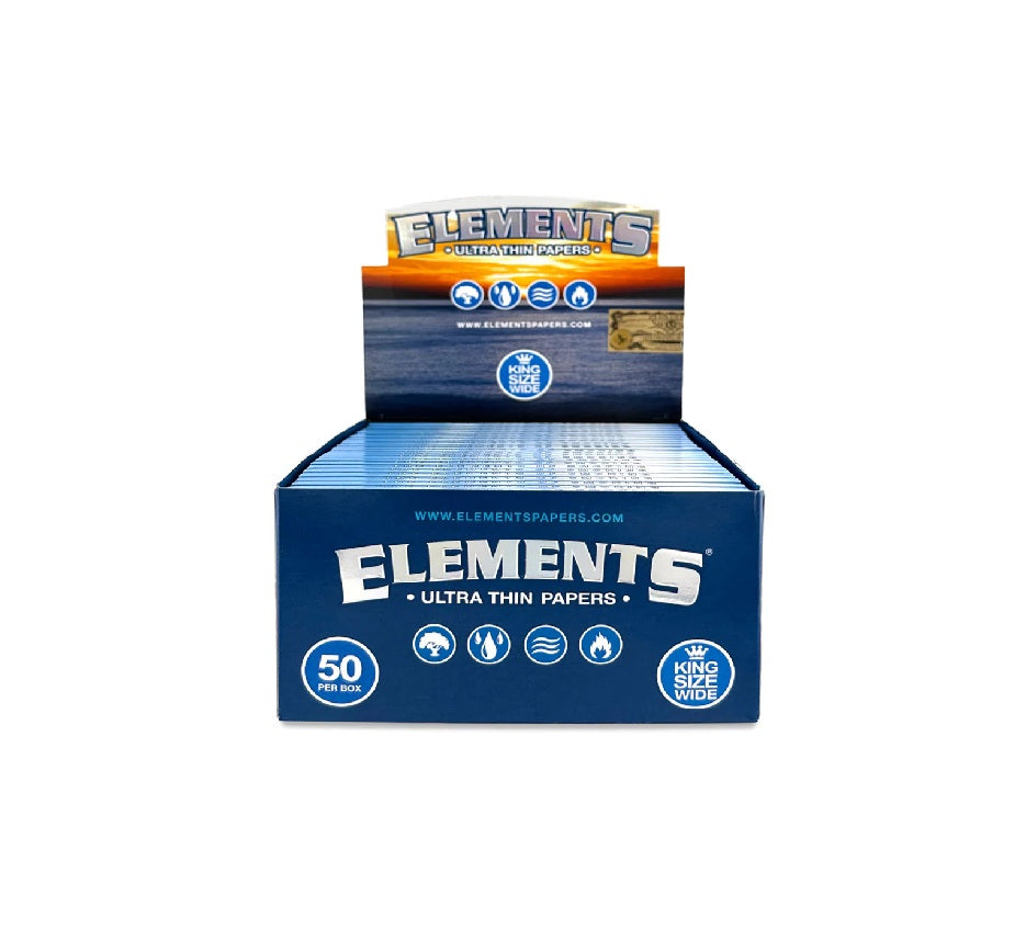 Elements Ultra Thin King Size Wide Paper 50pk