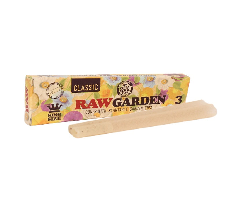 RAW Classic King Size Garden Cone 3ct