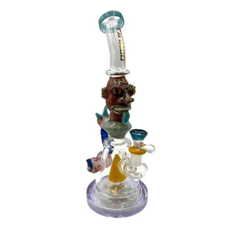 12" Monster Face & Eyes Water Pipe (C47)
