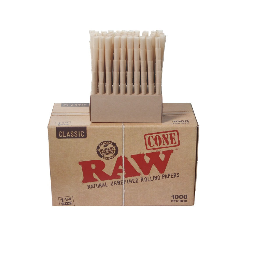 RAW Classic 1 1/4 Cone 1000ct