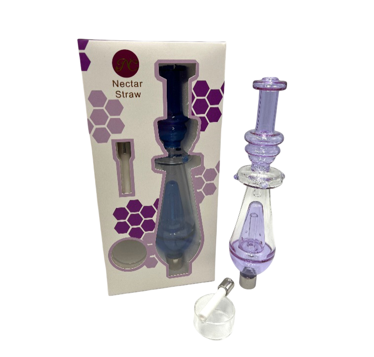 10" Rocket Dome Perc Ceramic Tip Nectar Straw