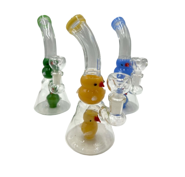 7" Curved Mouth Duck Beaker Water Pipe