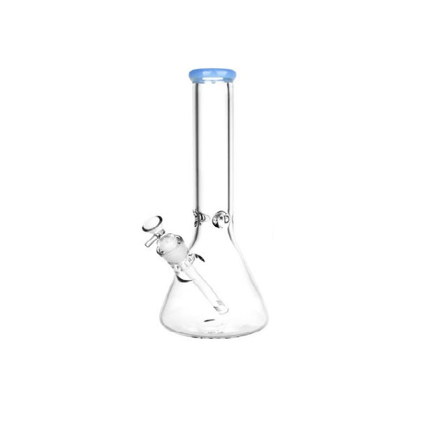 10" Color Mouth Clear Beaker Water Pipe