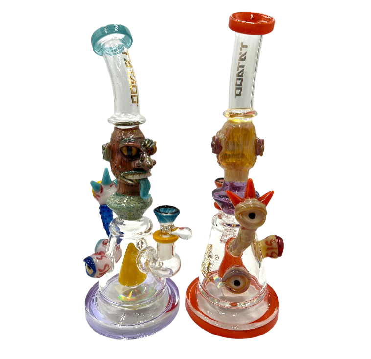 12" Monster Face & Eyes Water Pipe (C47)