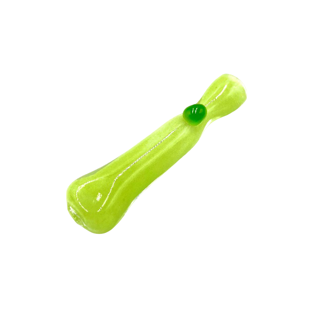 3" Solid Color Single Bead Chillum