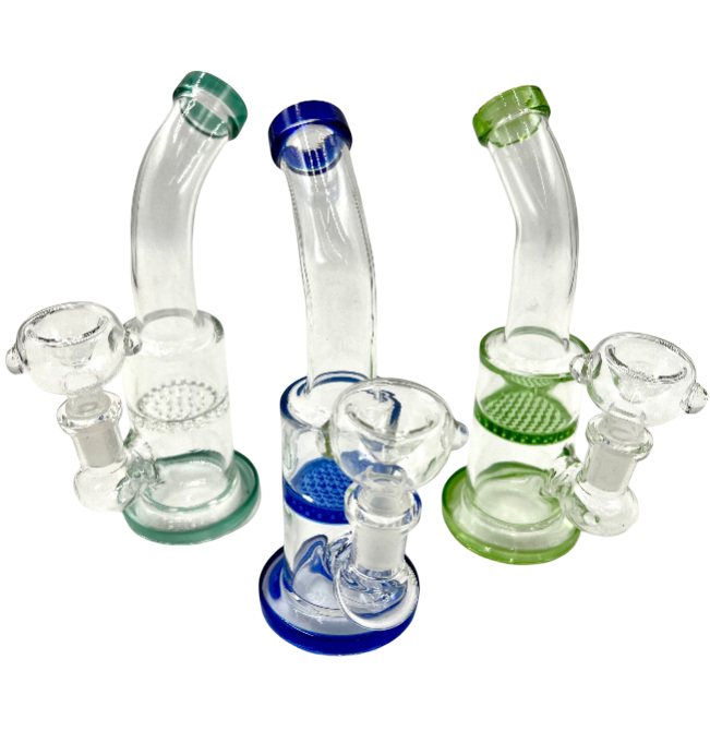 7" Narrow Body Honeycomb Perc Water Pipe