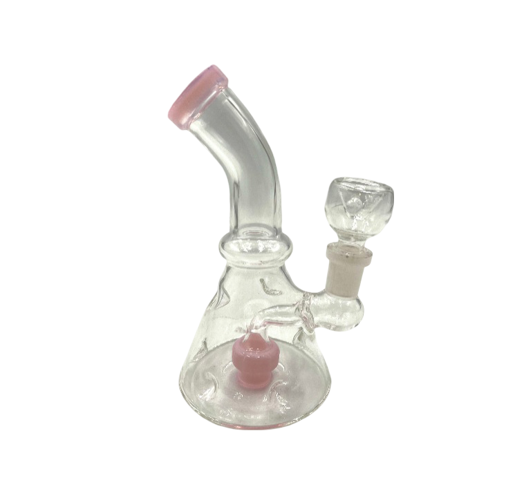 6.5" Curved Mouth Ice Pinched Beaker Water Pipe
