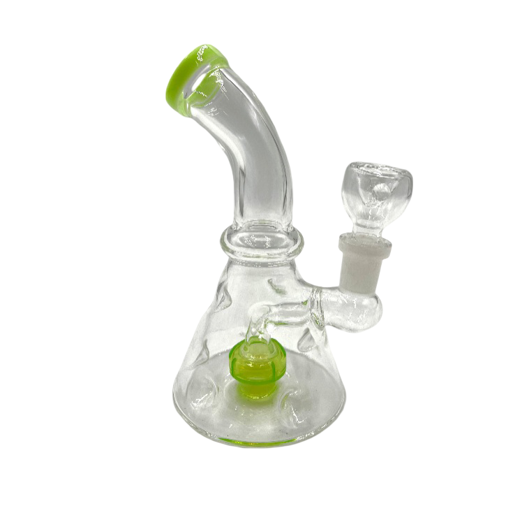 6.5" Curved Mouth Ice Pinched Beaker Water Pipe