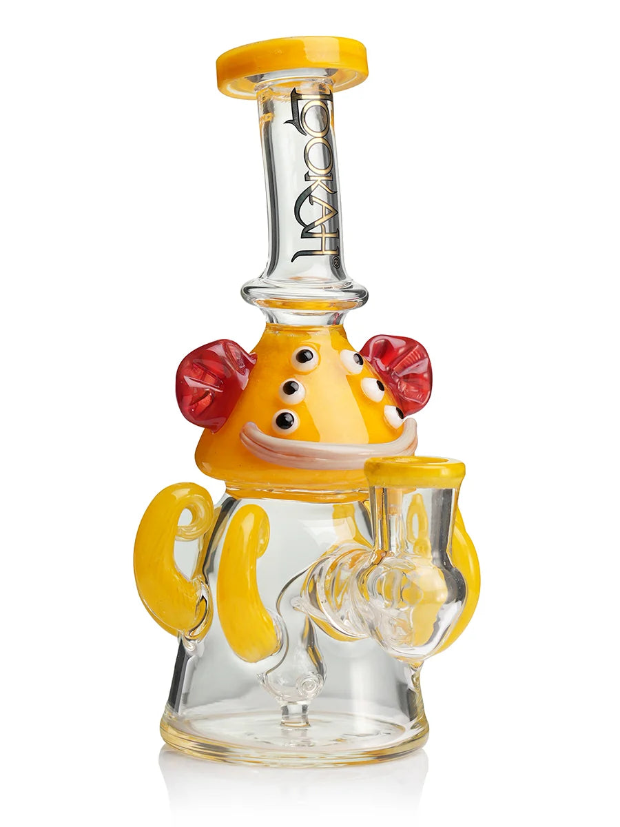 LOOKAH 10" Mini Cute Six Eyes Clown Octopus Dab Rig (WPC1213)