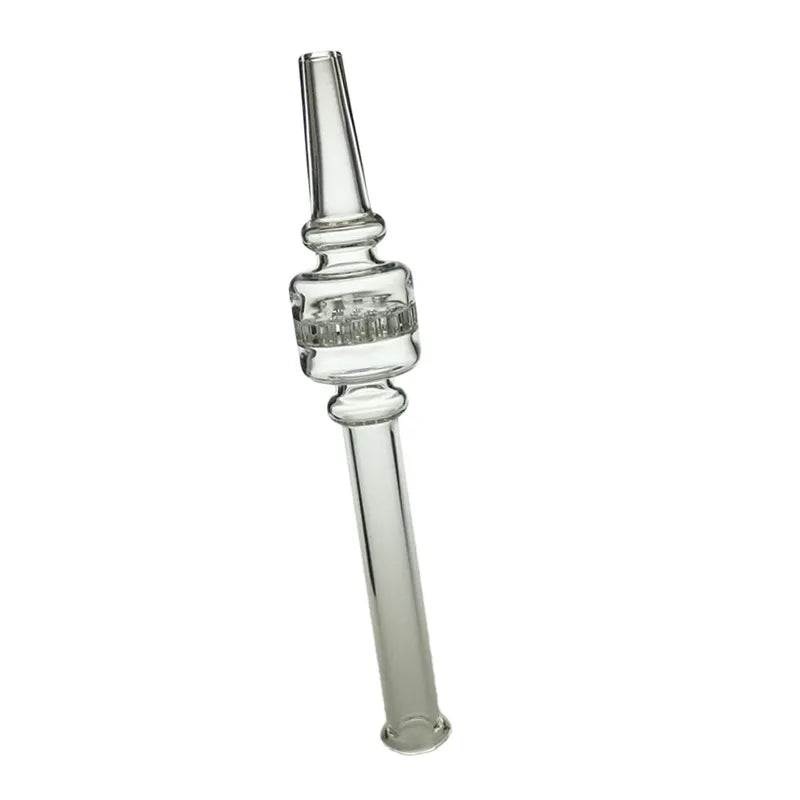 6" Clear Honeycomb Perc Nectar Straw
